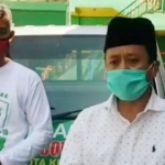 Ketua PCNU Kota Kediri, KH Abu Bakar Abdul Jalil (berpeci).