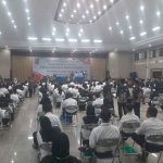 Tes perangkat desa saat digelar di Gedung Graha Sandiya Kecamatan Merakurak, Kabupaten Tuban