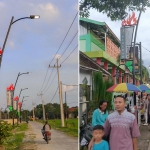 Lampu hias ikonik menyebar hingga kecamatan, wajah Bojonegoro saat malam hari makin terang dan cantik.