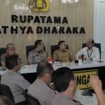 Rakor Kesiapan Operasi Ketupat Semeru 2026 yang digelar di Mapolres Lamongan