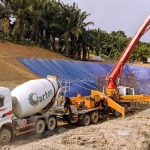 SIG pasok produk bahan bangunan untuk pembangunan infrastruktur Bendungan dan Intake Sepaku di IKN. Foto: Ist
