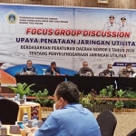 FGD soal penataan utilitas yang diadakan DPUTR Gresik. foto: SYUHUD/ BANGSAONLINE