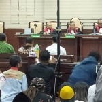 Suasana sidang agenda vonis terhadap mantan Bupati Tulungagung Syahri Mulyo.