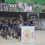 Peserta lomba drumband tingkat SD se-Malang Raya.