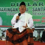 Ketua Dewan Penasehat JKSN Prof Dr KH Asep Saifuddin Chalim saat menjadi pembicara dalam deklarasi JKSN Temanggung, Jawa Tengah.