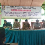 Suasana Musrenbangdes Jatisari, Kecamatan Senori, Tuban.