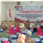 Tasyakuran HUT Koperasi ke-73 yang digelar Dinas Perdagkum Ponorogo.