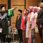 Prosesi pelantikan 54 anggota Panwascam Pilkada Sidoarjo 2024, Sabtu (25/5/2024).