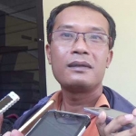 Heri Purwanto usai melapor ke Propam. 