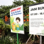 Taman Brantas Kota Kediri siap dibuka kembali.