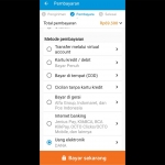 Proses pembayaran yang bisa dilakukan secara digital dengan banyak pilihan.