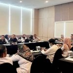 BPJS Kesehatan Mojokerto saat rapat koordinasi bersama pihak terkait untuk membahas Pemilu 2024.