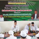 Kiai Asep saat melakukan silaturahmi dengan para ulama dan tokoh masyarakat di PP Al-Falah Sumber Gayam, Kadur, Pamekasan, Senin (04/02/19).