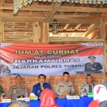 Kegiatan Jagongan Kamtibmas (Jagat) dan Jumat Curhat dalam rangka Harkamtibmas yang diselenggarakan Polres Tuban di Kecamatan Bangilan, Jumat (26/1/2023).