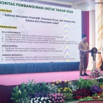 Wali Kota Pasuruan, Saifullah Yusuf, saat membacakan Musrenbang sekaligus RKPD 2024 di Gedung Gradhika Bhakti Praja.