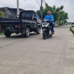 
JALAN COR: Kondisi ruas jalan Banjarsari-Dukuh Tengah Buduran yang sudah dibeton tahun 2023 kemarin. foto istimewa