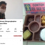 Sebuah video pengakuan mantan narapidana Lapas Bitar dan menu makan di Lapas Blitar (kanan).