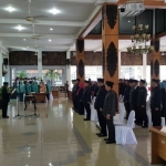 Kegiatan pelantikan sejumlah pejabat di Pendopo Pemkab Pacitan, Kamis (11/1). Foto: IST
