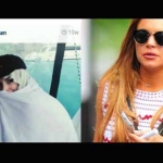 Lindsay Lohan yang dikabarkan masuk Islam.