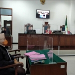 Sidang kasus pencabulan dengan terdakwa IM di PN Kota Kediri dengan agenda pembacaan tuntutan. Foto: Ist.