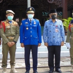 Peringatan HUT Satpol PP dan Satlinmas Kabupaten Pamekasan di Lapangan Nagara Bhakti Ronggosukowati.