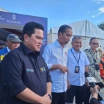 Presiden Joko Widodo menyampaikan keterangan pers di sela peresmian sejumlah infrastuktur industri keuangan di Ibu Kota Nusantara, Provinsi Kalimantan Timur, Kamis (29/2/2024). Foto: ANTARA.