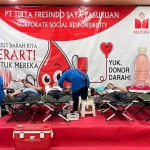 Donor darah yang digelar PT TFJ Pasuruan.