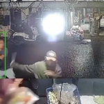 Tangkapan layar CCTV saat kejadian