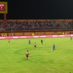 Saat pertandingan antara Madura United Vs Persiraja Banda Aceh di SGMRP di Pamekasan.