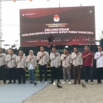 Suasana peluncuran maskot KPU Tuban.
