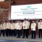Ketua Umum Pemuda Muhammadiyah Sunanto saat memimpin pelantikan.
