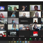 Zoom Meeting terkait tatanan baru layanan kesejahteraan dan perlindungan anak di Jatim yang dilakukan perwakilan Forum Anak. (foto: ist)