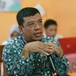 Damhudi, Ketua KPU Pacitan dalam sebuah kesempatan. foto: YUNIARDI S/ BANGSAONLINE