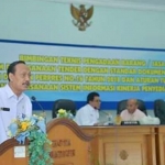 Sekretaris Daerah Kota Madiun Rusdiyanto dalam Bimtek Pengadaan Barang dan Jasa.
