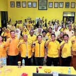 Pengurus baru DPD Partai Golkar Sidoarjo mengikuti acara konsolidasi, Kamis (16/10/2025) malam. foto ist
