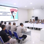 Lat pra Ops bina Kusuma Semeru 2023 yang dipimpin Wakapolres Ngawi, Kompol Haryanto.