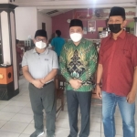 Ketua DPRD Kota Probolinggo Abdul Mujib (dua dari kanan) dan Ketua Dewan Suro DPC PKB Kota Probolinggo Habib Hadi Zainal Abidin (paling kiri) saat bertemu dengan Ketua Umum DPP PKB Muhaimin Iskandar (baju abu-abu).