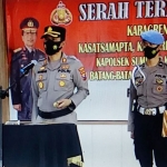 Kapolres Sumenep AKBP Rahman Wijaya memimpin serah terima jabatan (sertijab).