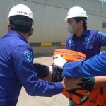 Suasana simulasi International Ship and Port Security Code yang digelar SIG di Pelsus Tuban.