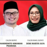 Calon Bupati dan Wakil Bupati Kediri Terpilih, Hanindhito Himawan Pramana dan Dewi Mariya Ulfa. foto: ist.