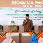 Wakil Wali Kota Pasuruan, Adi Wibowo, saat menghadiri sosialisasi program 