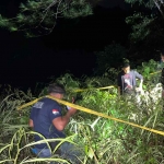 Evakuasi pemburu ayam yang tewas di Blitar.  