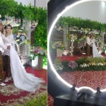Simulasi Pernikahan Tradisional di Pala Ballroom, Surabaya Suites Hotel, Senin (14/9).