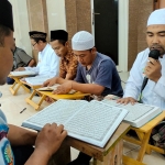 Para warga binaan Lapas Blitar saat tadarus Alqur