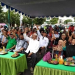 Launching program "Kebangkitan Zakat 2018" di Jl. Merdeka Selatan depan masjid Jami Kota Malang, Minggu (28/01). foto: IWAN/ BANGSAONLINE