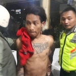 Salah satu pelaku jambret saat digelandang.