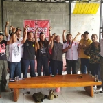 7 DPC Pro Jokowi yang ada di Jawa Timur saat menggelar konsolidasi di Jombang.