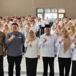 Wakil Bupati Kediri bersama jajarannya ketika deklarasi SPMB 2026 Bersih dan Transparan. Foto: Ist 