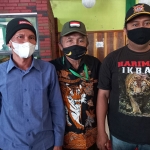 Pengurus Harimau Majapahit saat memberikan konferensi pers di Pacet, Mojokerto.