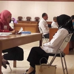 Pejabat eselon III Pemkab Gresik saat menjalani seleksi lelang jabatan eselon II tahun 2017.